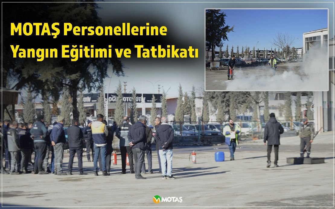 PERSONELLERİMİZE YANGIN EĞİTİMİ VE TATBİKATI....